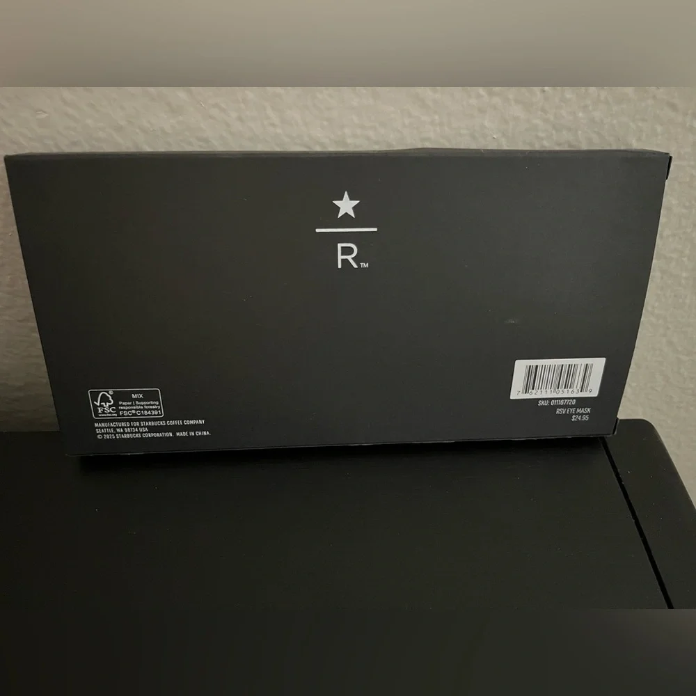 Starbucks Orange Silk Eye Mask